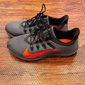 Nike Mens Quest 2 Gray Black Running Shoes